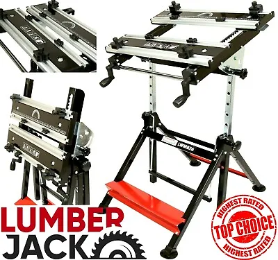 Lumberjack Portable Folding Tilting Work Bench Workmate Stand Height Adjustable  • £79.99