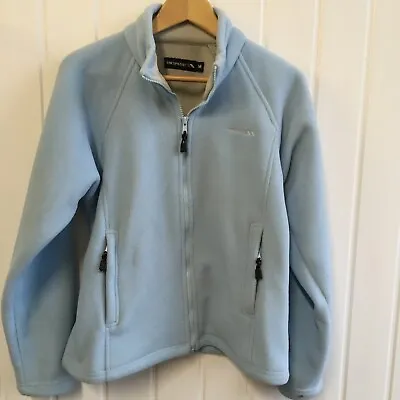 Trespass Light Blue Fleece Zip Up Top Ladies Size Medium FO • £8