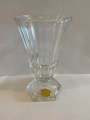 $25.50 • Buy Vintage Val St Lambert Crystal Vase Belgium Art Deco 10”