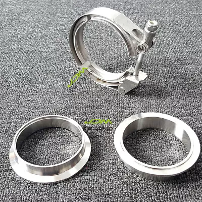 3  Inch Quick Release V-Band Clamp Kit Fast V Band Male+Female Flanges Kit 76MM • $32.89