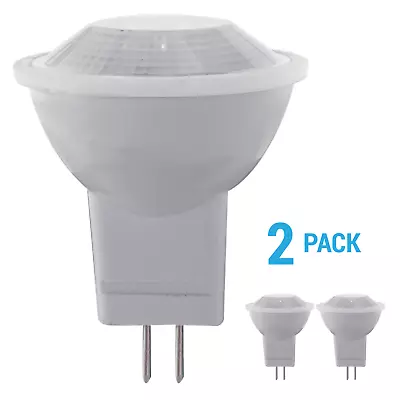 2 Pack LED Reflector 36° Bulbs MR11 12V 2W =20W Bi-Pin GU4/GZ4 3000K Warm White • $9.95