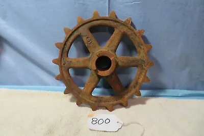 Vintage Cast Iron Chain Gear Cog  Metal Art Steampunk Primitive Old Large • $38.95