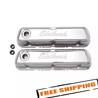 Edelbrock 4460 Signature Series Valve Covers For Ford 260-289-302 & 351W • $92.38