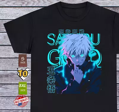 Gojo Satoru T Shirt Jujutsu Kaisen Anime Clothing Cosplay Manga Japanese Tee • $17.85