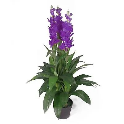 Artificial Orchids Flower Plant Displays - With Planters By Leaf Design • £34.99