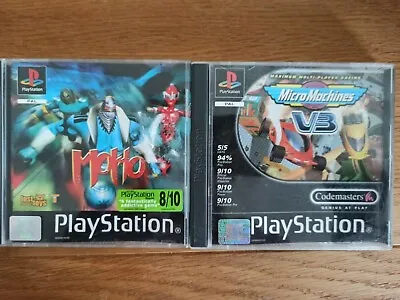 Micro Machines V3 And Moho PS1 Playstation Games • £14