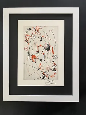 Joan Miro | Vintage 1958 Signed | Mounted & Framed Offset Lithograph Buy It Now! • $149