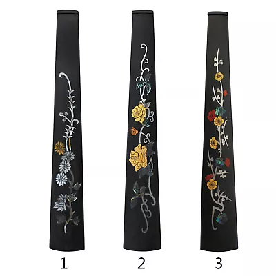 1x Violin 4/4 Ebony Fingerboard Inlaid Flower Fretboard Parts Natural Wood Color • $34.99