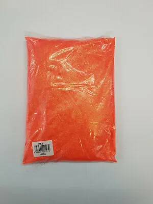 Neon Orange ULTRA FINE GLITTER BAG .008 For SCRAPBOOKING NAIL ART CRAFTS • £2.99