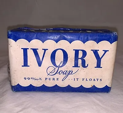 New Vintage IVORY SOAP BAR 99  44/100% Pure   Large P & G Co 1940s Prop • $6.99