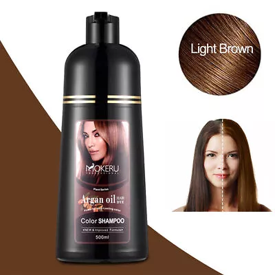 Hair Dye Color Shampoo 500ml Instant Fast Natural Coconut Unisex 3 Differ Colors • $20.99