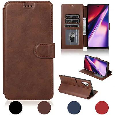 For Samsung Galaxy Note 10/Plus Phone Case Leather Wallet Magnetic Flip Card • $9.99