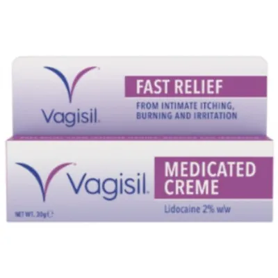 Vagisil Medicated Cream Fast Relief From Feminine Itching - 30g • £6.59