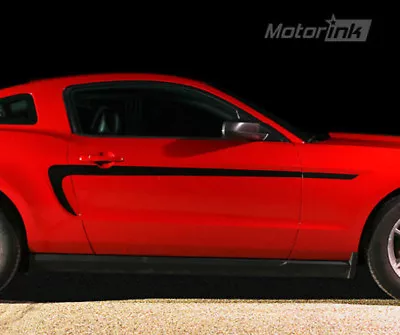 2010 2011 2012 Ford Mustang Hockey Stick Side Stripes Racing Accent Decal 5.0 V6 • $49