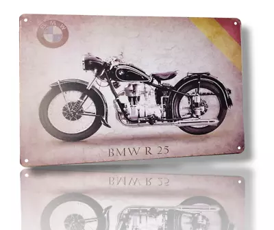  Motorcycle R25 8  X 12  Metal Tin Bar Garage Sign • $6.99