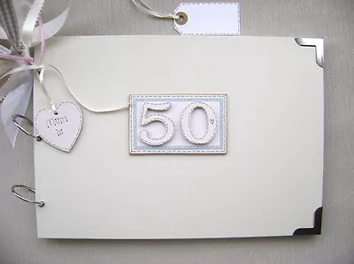 £19.50 • Buy Personalised 50th Birthday Pink A4 Size.photo Album/scrapbook/memory/guest Book.