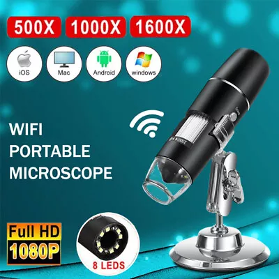 1600X Zoom 8 LED USB Digital Microscope Magnifier For PC Android Phone Tablet • $32.69