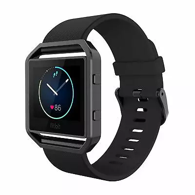 $37.66 • Buy For Fitbit Blaze Bands Silicone Replacement Watch Band Strap With Black Frame AU