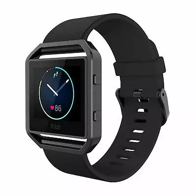 For Fitbit Blaze Bands Silicone Replacement Watch Band Strap With Black Frame AU • $45.57