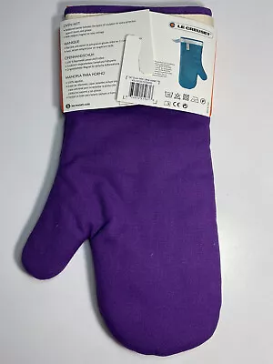 Le Creuset Ultra Violet 100% Cotton Oven Mitt Potholder Glove ~ NWT • £31.14