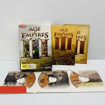 Age Of Empires III 3 - PC  Game Boxed Edition 3 Discs  Complete 2005 • $22