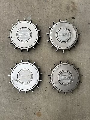 Volvo 240 Set Of 4 14  2-Piece Hubcap Wheel Cover Center Cap Trim Genuine OEM #2 • $80