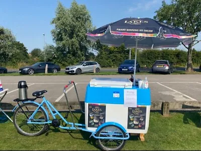 Ice Cream Bike + Trailer - Ready To Go - Battery Powered Chest Freezer • £2250