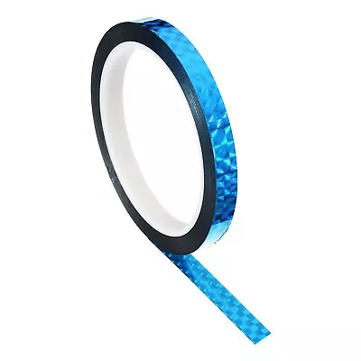 10mmx50m Prism Tape Holographic Reflective Adhesive Craft Wrap Decor Blue • £5.20