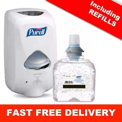 £40 • Buy HAND SANITIZER AUTOMATIC DISPENSER PURELL TFX Refill Starter Kit White 1200mL
