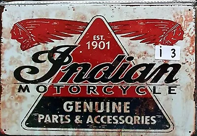 Indian Motorcycles Retro Metal Tin Signs Bar Shed & Man Cave Signs AU Seller • $9.95