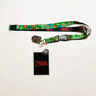 Genuine The Legend Of Zelda Lanyard Keychain Badge Holder Shield W/ Sticker NEW • $14.71
