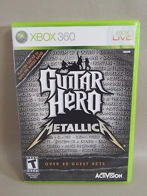 Guitar Hero: Metallica (Microsoft Xbox 360 2009) Complete W/Manual Clean Tested • $41.99