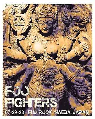 $35 • Buy Foo Fighters Japan Concert Poster Signed By Scott James Limited 1500