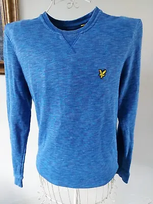 £10 • Buy Lyle And Scott Blue Sweater Cotton Size Small Uk