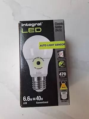 LED Light Bulb Dusk Till Dawn Auto On/Off Photocell Sensor E27 Warm White • £7.50