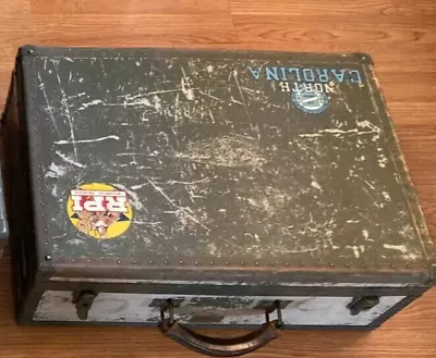 Vtg WWII U.S. Navy Seapack By Hartmann Military Luggage Suitcase Travel Trunk  • $99.95