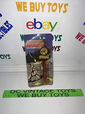 VINTAGE 1983 Masters Of The Universe He-Man Toothbrush ~NEW~ Butterfly  RARE • $39.99