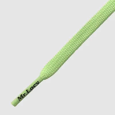 Pastel Laces Mr Lacy Pastel Green Flat Laces For Sport Sneakers And Kids • £9.48