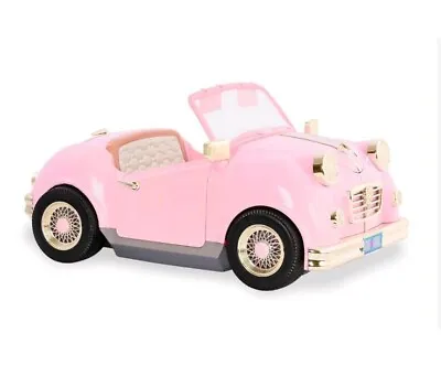 Our Generation Retro Car Pink Convertible For 18  Doll American Girl Lights NEW • $289.99