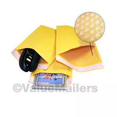 200 #000 4x8 Kraft Bubble Padded Envelopes 4.5 X 8 ~ X-Wide Mailers Bags  • $39.95