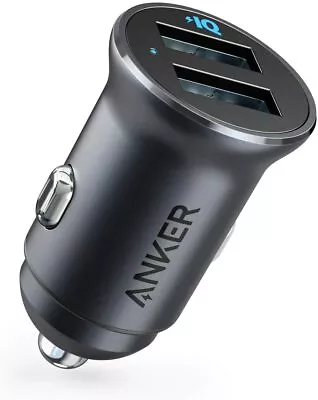 Anker Car Charger 24W Dual USB Charging Mini Adapter For Galaxy S10 IPhone12 X • £9.99