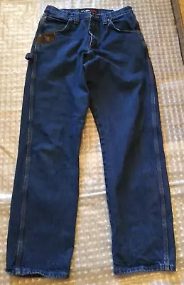 Wrangler Riggs Workwear Size 32X34 Blue Jeans 33  Inseam 30  Waist • $18