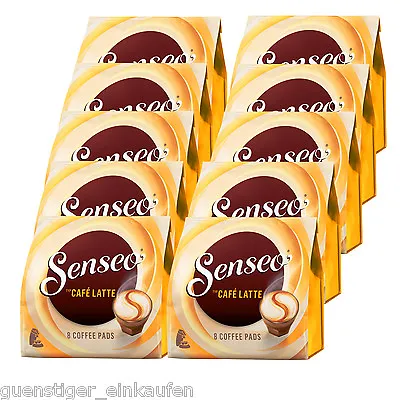 £39.35 • Buy 10x 8 Senseo Coffee Pads Type Café Latte Milk Range Treat Creamy Milk Foamer