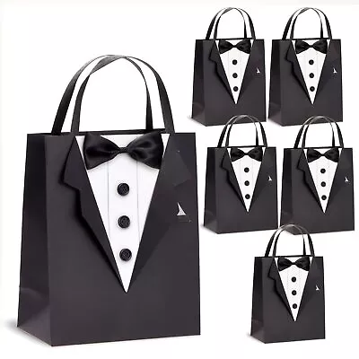 6 Pack Groomsmen Tuxedo Gift Bags For Bachelor Party Gift Favors Celebration • $25.99