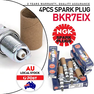 4x OEM NGK Premium Quality Japanese Industrial Iridium IX Spark Plug #BKR7EIX-11 • $60.49