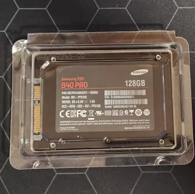 128 GB SATA Samsung SSD 840 Pro MZ-7PD128 2.5   Hard Drive • $39.99