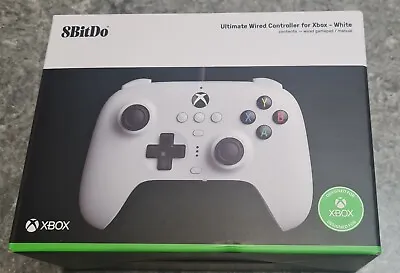 $40 • Buy 8Bitdo Ultimate Wired Controller For Xbox Series X/S Xbox One PC Windows White