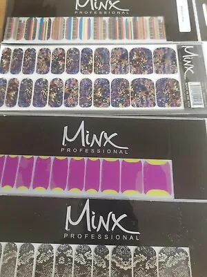 Minx Nails Foil Wraps Brand New Nail Art Chrome Swirls Stars Bundle Of 4 • $29.84