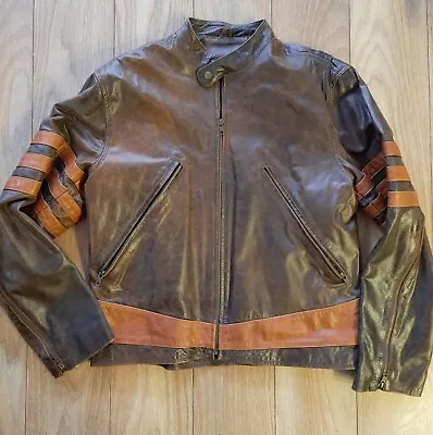 Wolverine / X-Men / Hugh Jackman Heron House Genuine Leather Moto Biker Jacke • $150