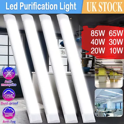 4FT LED Strip Lights Batten Tube Light Office Shop Garage Ceiling Lamp Daylights • £252.59